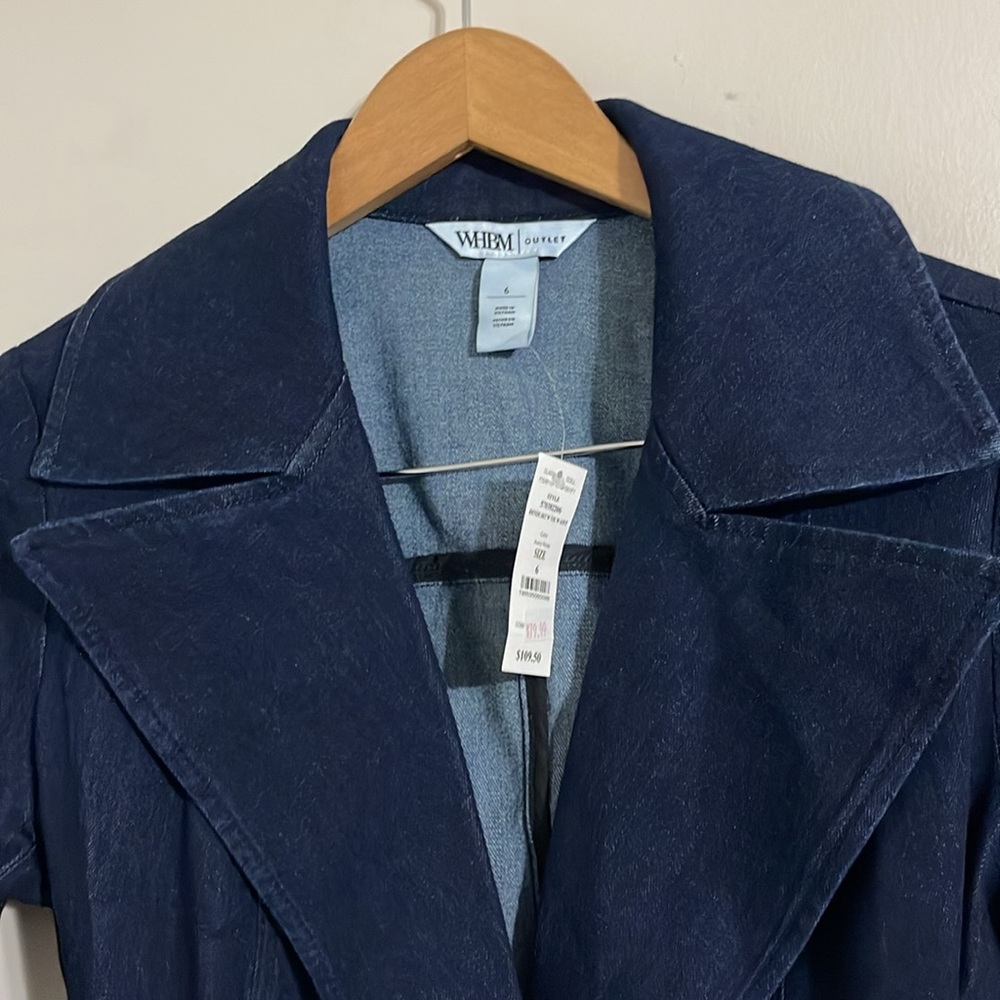 White House Black Market Dark Blue Blazer - Picture 5 of 9